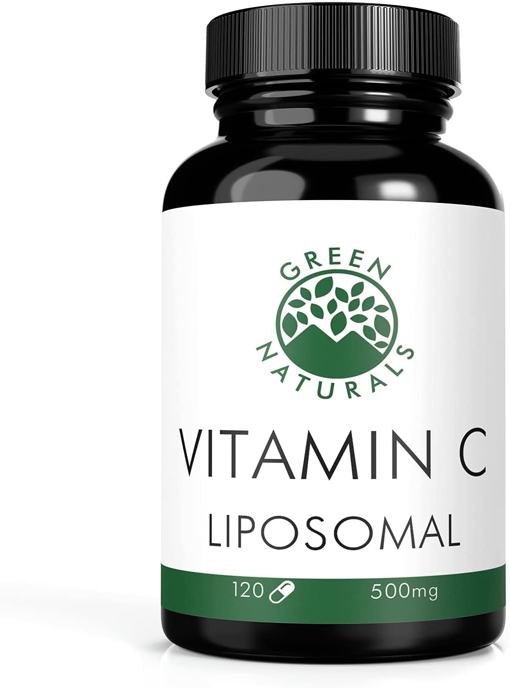 Produktbild von GREEN NATURALS Echtes Liposomales Vitamin C (120 Kapseln) - 100% Vegan - 0% Zusätze - dt. Herstellung - Vorrat für 4 Monate