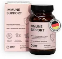 Produktbild von Bewertung Primal State natürlicher Immunsystem Komplex 60 Kapseln mit Vitamin C und Pflanzenextrakten Immun Boost hohe Bioverfügbarkeit