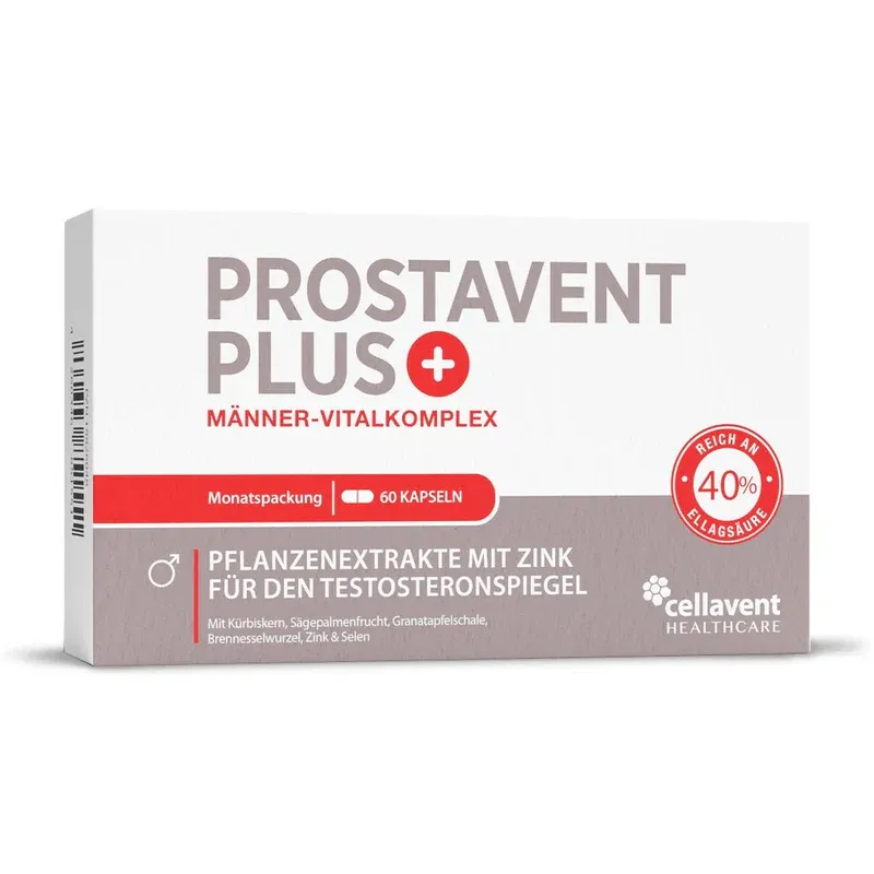 Produktbild von Bewertung cellavent Healthcare Prostata Komplex Kapseln Prostavent PLUS PZN 18266974