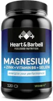 Produktbild von Heart & Barbell (ZMA Kapseln) Magnesium + Zink + Vitamin B6 + Selen (120 Kapseln)