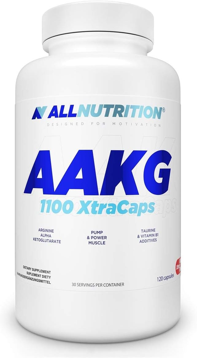 Produktbild von Bewertung ALLNUTRITION AAKG 1100 XtraCaps Nahrungsergänzungsmittel Bessere Regeneration Sauerstoffzufuhr Ernährung wirkt anabol und antikatabol bessere Trainingsergebnisse 120 Kapseln