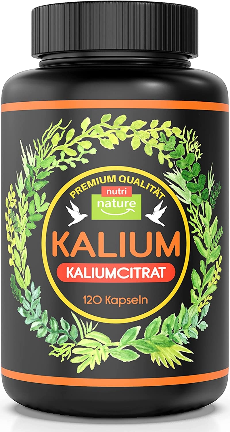 nutri nature KALIUM - 120 Kapseln Kaliumcitrat, 1 Dose (1x115,8 g)