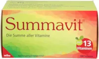 Produktbild von Bewertung Summavit Tabletten Multivitaminmischung mit allen 13 fettlöslichen und wasserlöslichen Vitaminen