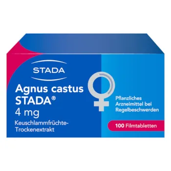 Produktbild von Bewertung STADA Agnus castus Extrakte aus Mönchspfeffer Tabletten bei PMS Regelbeschwerden 100 Tabletten