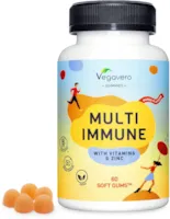Vegavero MULTIVITAMIN GUMMIES Vegavero VEGAN Mit Vitamin C, Zink, Vitamin D3, B12, Biotin, Folsäure & Co | Immunsystem stärken* | Leckerer Mango Geschmack | 60 Stück