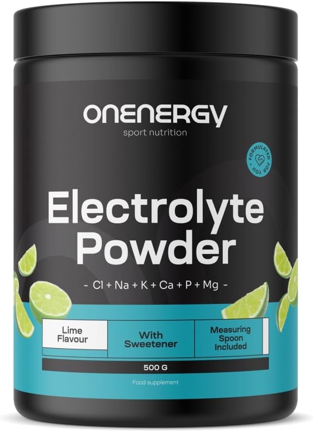 Produktbild von Bewertung ONENERGY Elektrolyte in Pulverform Limette 500 g 142 Portionen Mischung aus 6 Mineralien Hydration Unterstützung für Muskeln und Nerven Mit Messlöffel Für fast 5 Monate Besuche den ONENERGY Store