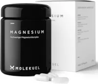 Produktbild von MOLEKUEL - Premium Magnesium 400mg Active plus Komplex von MOLEKUEL - Kapseln, hochdosiert, vegan - mit Magnesium Malat, Magnesiumcitrat, Magnesiumoxid, Magnesium Bisglycinat - Magnesium hochdosiert Kapseln