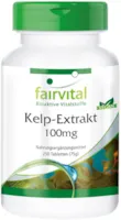 fairvital - Kelp Tabletten - 150mcg natürliches Jod aus Braunalgen Extrakt - HOCHDOSIERT - 250 Tabletten - Vegan