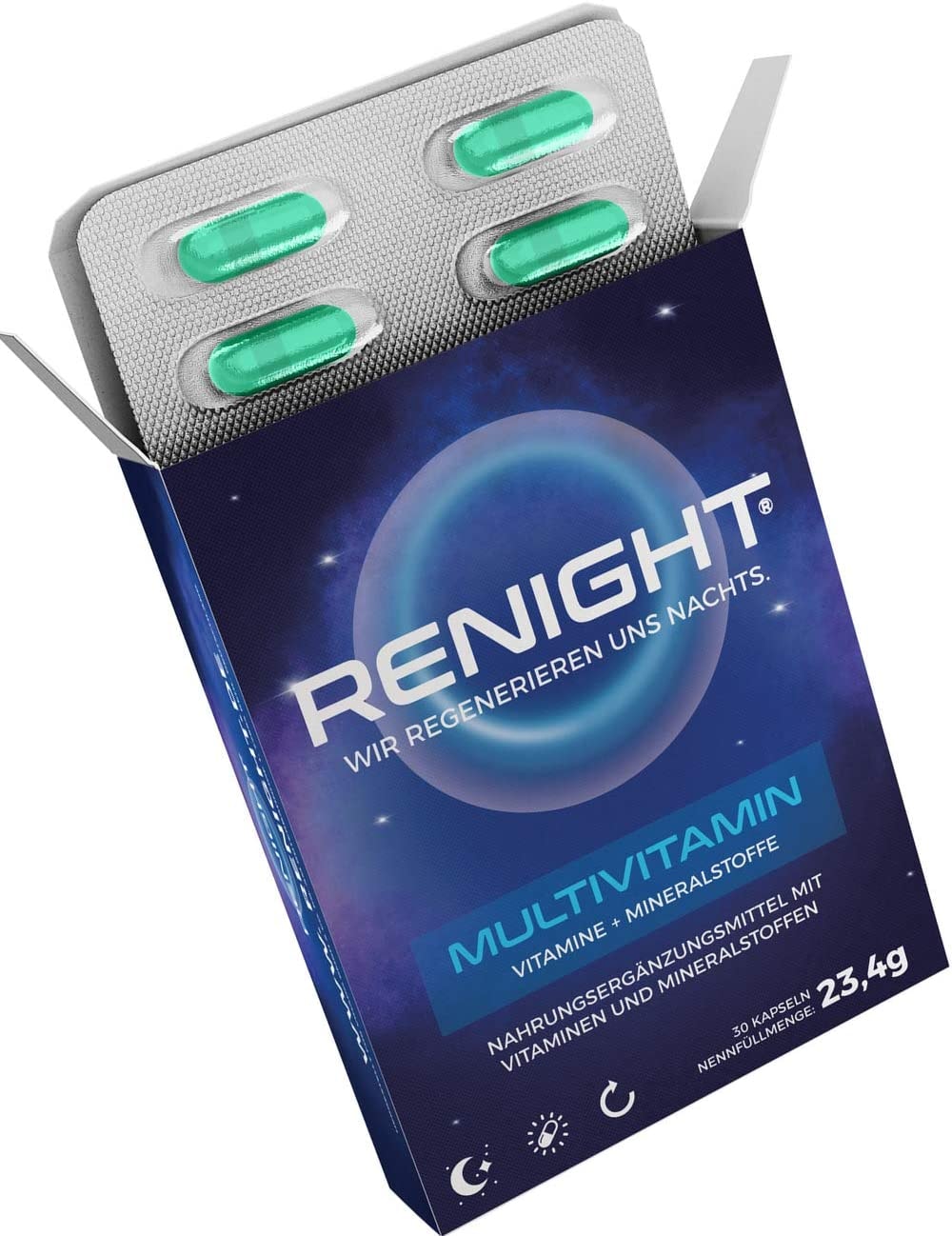 Produktbild von Renight Multivitamin + Multimineral A-Z Kapseln, 30 Kapseln