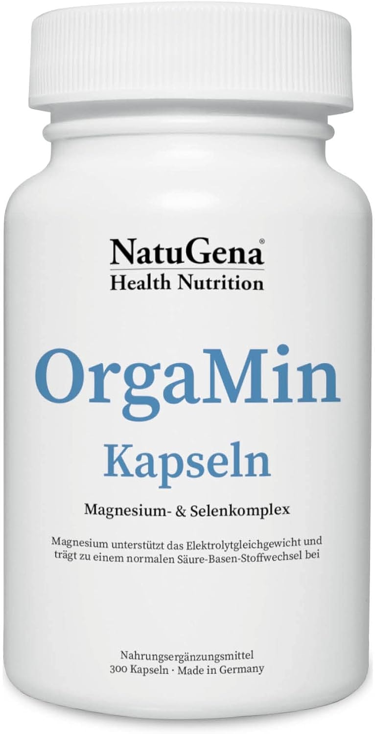Produktbild von Bewertung NatuGena OrgaMin Kapseln Magnesium- Selenkomplex 300 Kapseln 1 Monats Packung