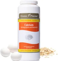 Produktbild von FITNESS PHARMA - Calcium + Magnesium + Vitamin D3 Kapseln | 350 Stück | Unterstützt den Erhalt gesunder Knochen und Zähne | Nahrungsergänzungsmittel für Erwachsene I Laktosefrei und Glutenfrei