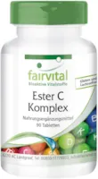Produktbild von Bewertung fairvital Ester C 500mg Vitamin C Komplex mit Bioflavonoiden HOCHDOSIERT VEGAN gepuffertes Vitamin C 90 Tabletten magenfreundlich