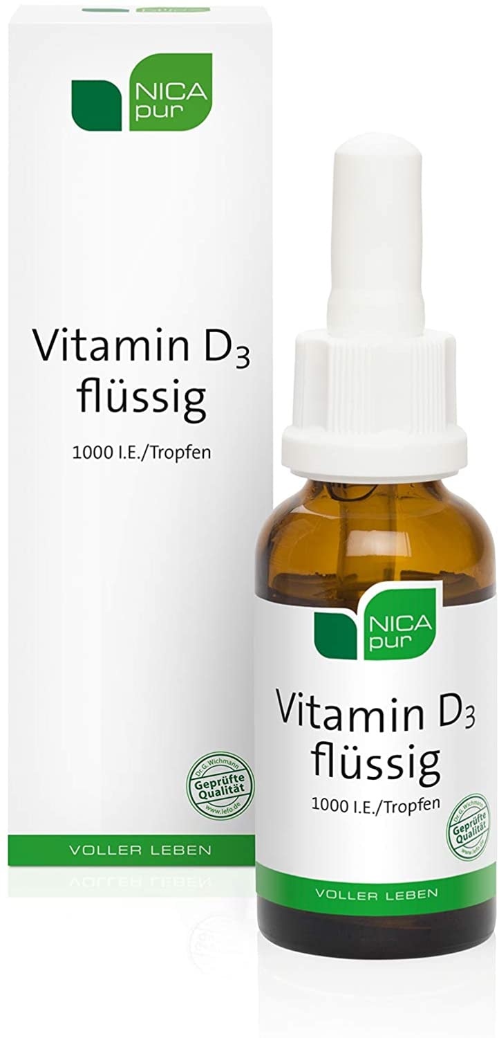 Produktbild von NICApur Vitamin D3 flüssig 1000 I.E - hochdosierte Tropfen - 25 ml