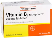 Produktbild von Ratiopharm Vitamin B1 Ratiopharm 200 mg Tabletten