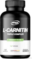 Produktbild von Bewertung Wehle Sports L Carnitin Triple Complex mit Acetyl L-Carnitin L- Carnitin Fumarat L-Carnitin Tartrat und Schwarzem Pfeffer Exktrakt 120 Kapseln Hochdosiert Vegan