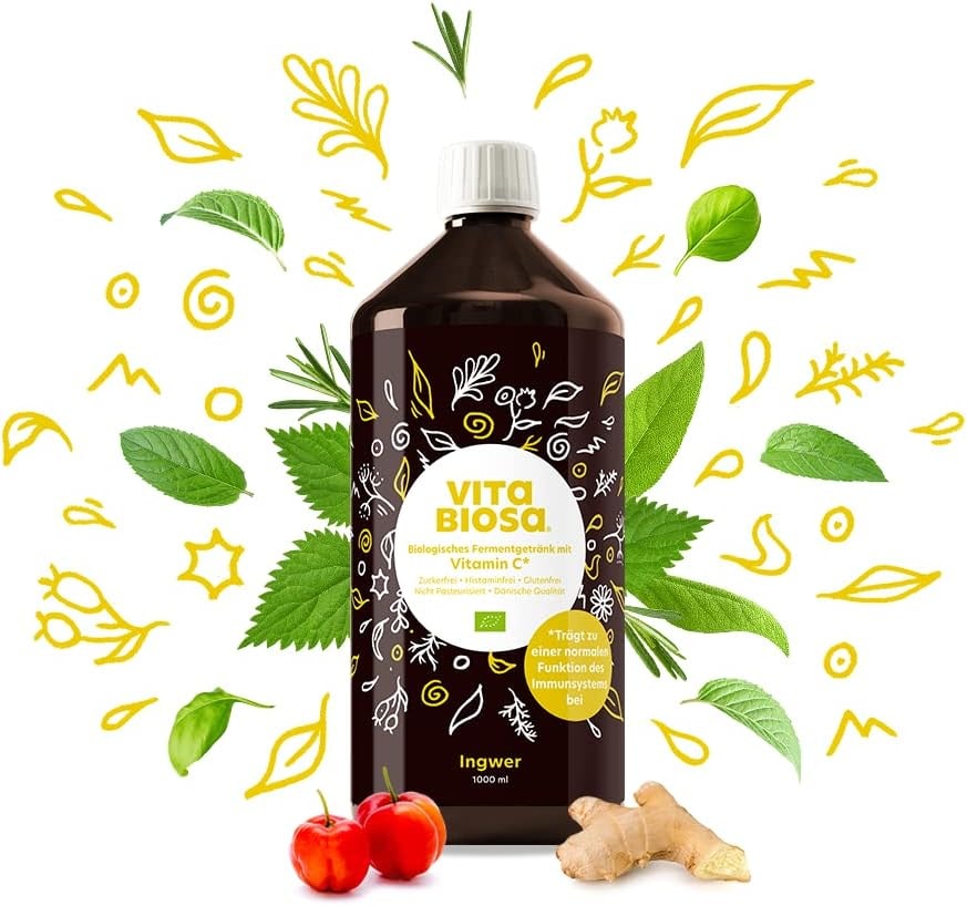 Produktbild von Bewertung Vita Biosa Ingwer mit Vitamin C für die Darmflora fermentiertes Bio Lebensmittelferment aus Kräutern und Milchsäurebakterien