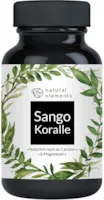 Produktbild von natural elements Sango Meereskoralle 180 Kapseln 660mg Calcium 330mg Magnesium Natürliche Calcium- und Magnesiumquelle Laborgeprüft ohne Magnesiumstearat hochdosiert