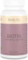 Produktbild von Body Ex Biotin Vitamin B7 für Haut, Haare & Fingernägel, 10.000 µg pro Tablette, 365 Tabletten als Jahresvorrat- Hochdosiert, laborgeprüft