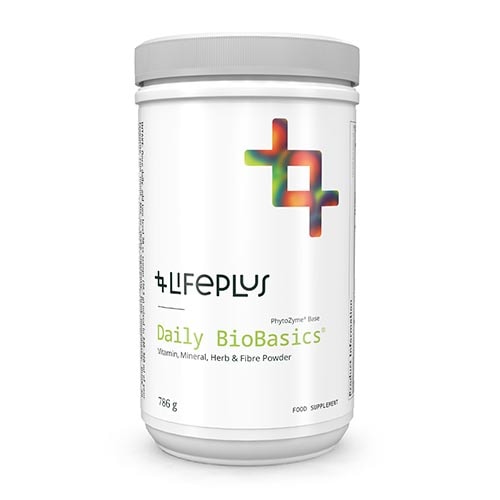 Produktbild von Bewertung LIFEPLUS Daily BioBasics Multivitamin mit allen essenziellen Vitaminen und wichtigen Mineralstoffen sowie 35 Obst- und Gemüsesorten und 20 verschiedenen Kräutern