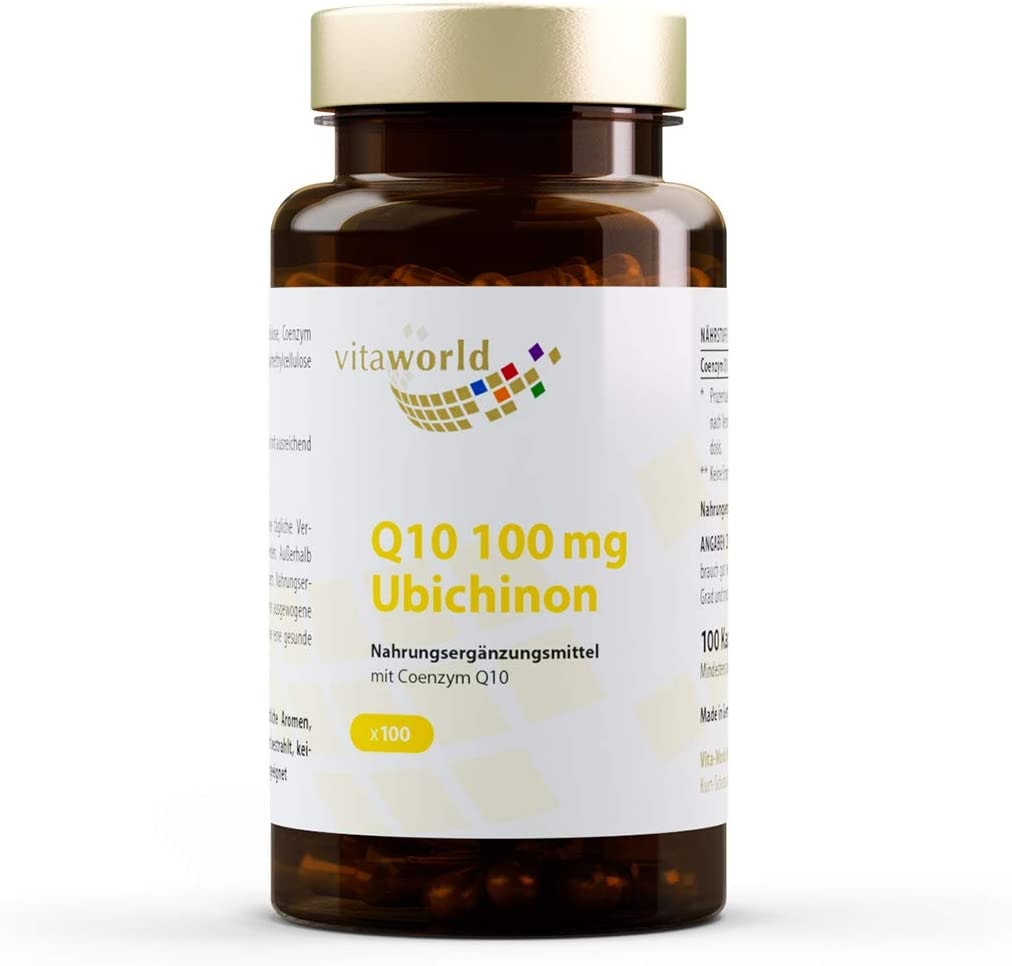 Produktbild von Vita World Coenzym Q10 Ubichinon 100mg 100 Kapseln Apotheken Herstellung