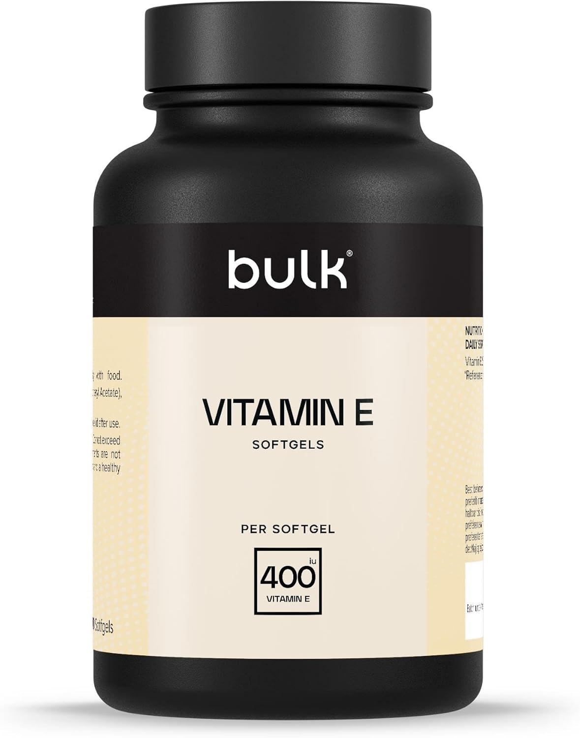 Produktbild von Bewertung Bulk Vitamin E Weichkapseln, 400IU, 90 Kapseln, Verpackung Kann Variieren