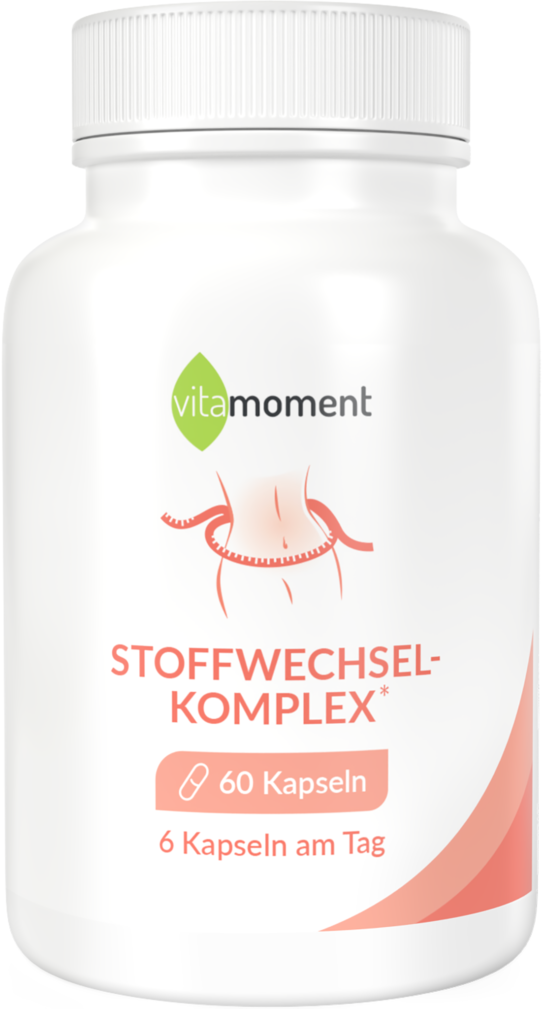 Produktbild von Bewertung vitamoment Stoffwechsel-Komplex Kapseln Cholin Glucomannan Grüntee-Extrakt Gewicht Fettstoffwechsel Stoffwechsel abnehmen