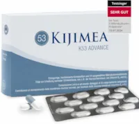 Produktbild von Bewertung Kijimea K53 Advance 20 Milliarden Darmbakterien je Kapsel Breitband Multibiotikum hochdosiert mit 53 ausgewählte Mikrokulturen Stämme aus der Darmflora mit Biotin >500 Milliarden KBE je Packung a 84 Kapseln
