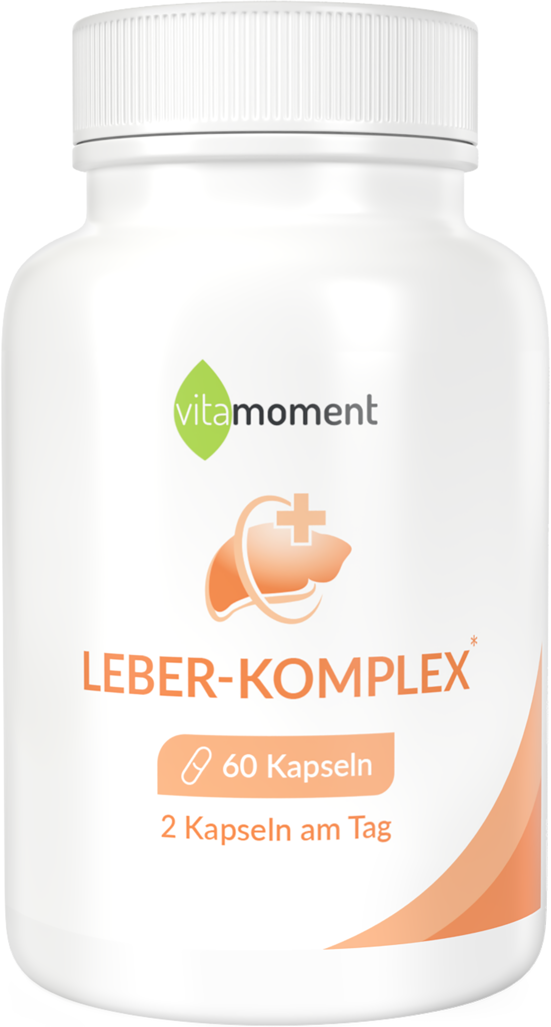 Produktbild von Bewertung vitamoment Leber-Komplex Kapseln Artischocke Mariendistel Löwenzahn Ingwer Bitterkräuter Cholin Leber Fettstoffwechsel