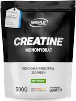 Produktbild von Bewertung Wehle Sports Creatin Monohydrat Pulver reines Kreatin mikronisierter Qualität Mesh 200 optimal hochdosiert 100% vegan