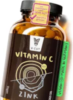 Produktbild von Bewertung Vcut Vitamin C mit Zink hochdosiert 365 Tabletten Vegan Laktosefrei Glutenfrei Nachhaltig im Glas Nahrungsergänzungsmittel ohne unnötige Zusätze Made in Germany