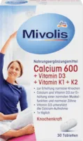 Produktbild von Mivolis Das gesunde Plus Calcium 600 + Vitamin D3 + K, Tabletten Gluten + Laktosefrei (1erPack) 01x30Stk