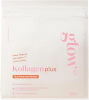 Produktbild von Bewertung Glow25® Collagen Plus 450g Das Original Premium Kollagen Hydrolysat mit Zusätzen Peptide Typ 1 und 3 Perfekte Löslichkeit Natur