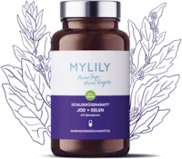 Produktbild von MYLILY® Schilddrüsenkraft I Schilddrüsenunterstützung I Bei Kinderwunsch I Jod & Selen I Folat I 100% PFLANZLICH I Vegane Ernährung I Für den Stoffwechsel I 90 Kapseln I Schilddrüsen Tabletten