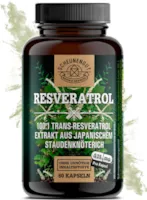 Produktbild von Bewertung SCHEUNENGUT Resveratrol 1000mg je Tagesdosis + Piperin I 98% Trans-Resveratrol Hochdosiert Laborgeprüft aus DE