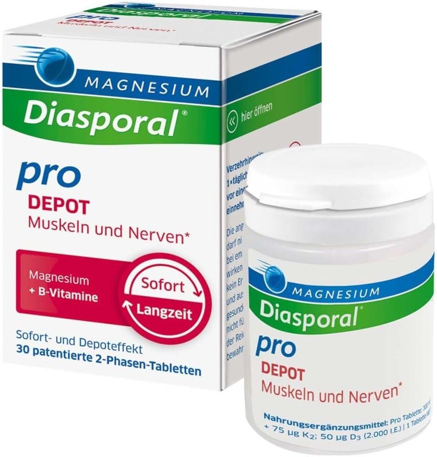 Produktbild von Bewertung Magnesium Diasporal Pro DEPOT für Muskeln und Nerven 30 patentierte Tabletten