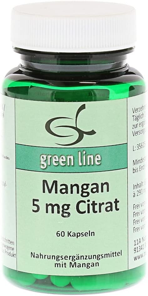 Produktbild von 11 A Nutritheke GmbH - MANGAN 5 mg Citrat Kapseln 60 St