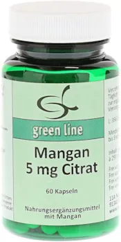 Produktbild von 11 A Nutritheke GmbH - MANGAN 5 mg Citrat Kapseln 60 St