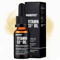 Produktbild von BRAINEFFECT Hochwertige Vitamin D3 K2 Tropfen + Well-Being Coach - Decken 500% des Tagesbedarf, D3 Vitamin als 17 Monatsvorrat, Hochdosiertes Vitamin D3 Tropfen, Vitamin D hochdosiert 1000 IE