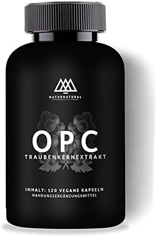 B BODYGYM NUTRITION OPC Traubenkernextrakt 95% 120 vegane OPC-Kapseln aus französischen Weintrauben Premium Qualität I Laborgeprüft ohne Zusätze in Deutschland hergestellt