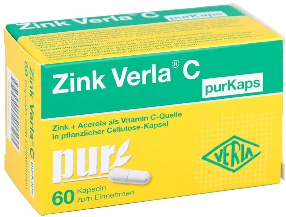Produktbild von Verla Pharm Zink Verla C Purkaps 60 Stk