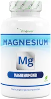 Produktbild von Vit4ever - Magnesium - 365 Kapseln (12 Monate) - 665 mg je Kapsel, davon von 400 mg elementares Magnesium - Laborgeprüft - Hochdosiert - Ohne unerwünschte Zusätze - Vegan