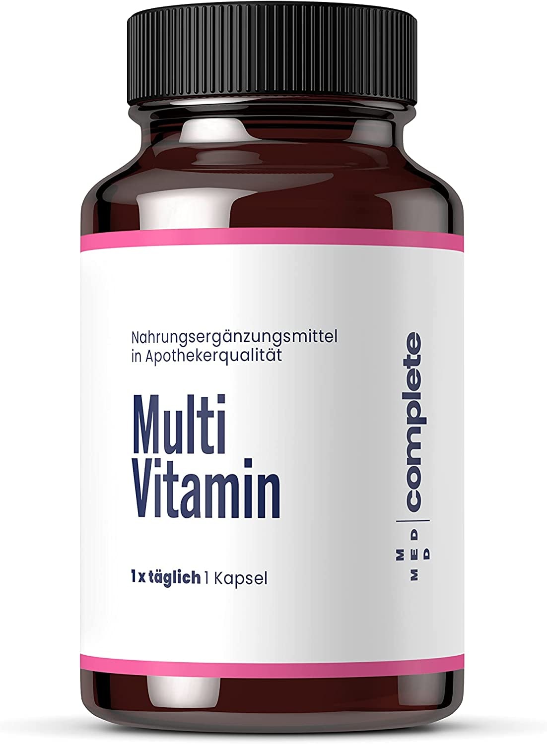 Produktbild von Med Complete - Multivitamin Kapseln | hochdosierte durchdachte Rezeptur |mit Folsäure und allen wichtigen Vitaminen für jeden Tag | 45 Vitamin Kapseln in Apothekerqualität nur 1x täglich