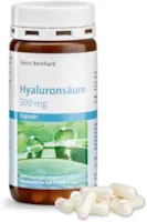 Produktbild von Bewertung Sanct Bernhard Hyaluronsäure-Kapseln 500 mg mit 40 mg Vitamin C & 500 mg reine Hyaluronsäure 90 Kapseln für 3 Monate