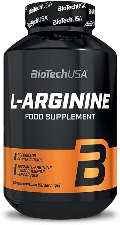 Produktbild von Bewertung BioTechUSA L-Arginine Kapseln 1000mg pro Portion Unverzichtbar für Sportler Stickstoffmonoxid-Unterstützung 90 Kapseln
