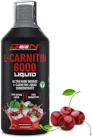 Produktbild von Bewertung GEN GERMAN ELITE NUTRITION L-Carnitine 6000 Liquid 1000 ml Extra hochdosiert mit 6000 mg reinem L-Carnitin pro Tagesportion Amino Workout Drink Leckerer Geschmack Cherry Madness Vegan