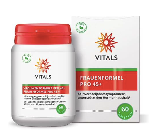 Produktbild von Bewertung VITALS FRAUENFORMEL PRO 45+ Tabletten Maca-GO® Ashwagandha KSM-66® Seekiefernrinde Pycnogenol® Traubensilberkerze Wechseljahre Hormonhaushalt Artikelnummer V3730