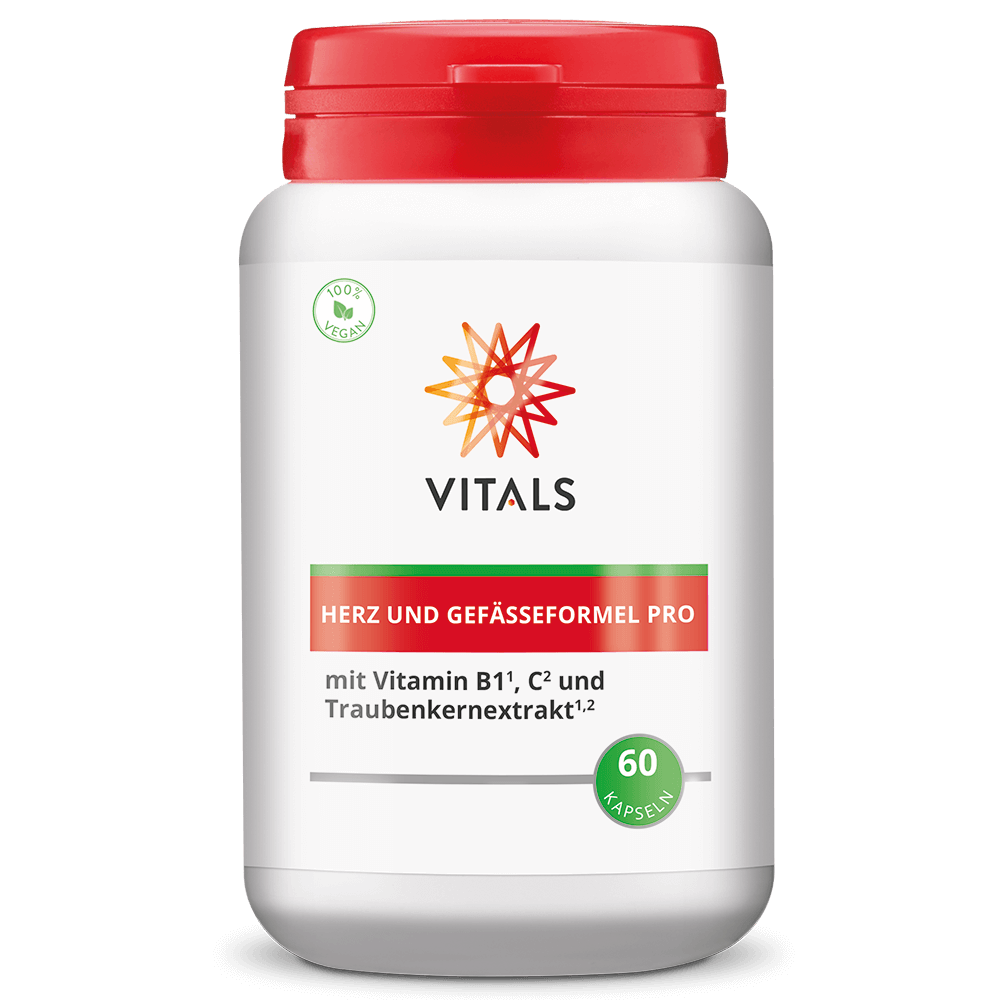 Produktbild von Bewertung VITALS HERZ UND GEFÄSSEFORMEL PRO Kapseln  Q10 ALPHA-LIPONSÄURE OLIVENEXTRAKT Hytolive® TRAUBENKERNEXTRAKT Vitamin D3V® Herz Blutgefäße Artikelnummer V4690