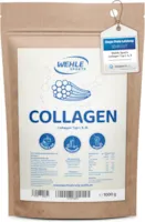 Produktbild von Bewertung Wehle Sports Collagen Pulver 1kg Bioaktives Kollagen Hydrolysat Peptide Eiweiß-Pulver Geschmacksneutral Wehle Sports Made in Germany Kollagen Typ 1 2 3 Lift Drink