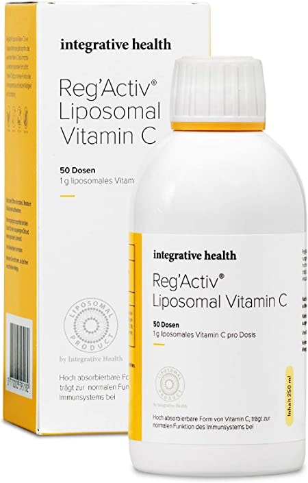 Produktbild von REG'ACTIV Vitamin C Liposomal und Hochdosiert - Flüssige Form von Vitamin C, Liposomale Formulierung mit hoher Bioverfügbarkeit (100 Dosen)