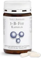 Produktbild von Sanct Bernhard 3-B-Fit-Kapseln mit Folsäure, Vitamin B6 und Vitamin B12, Inhalt 120 Kapseln für 4 Monate